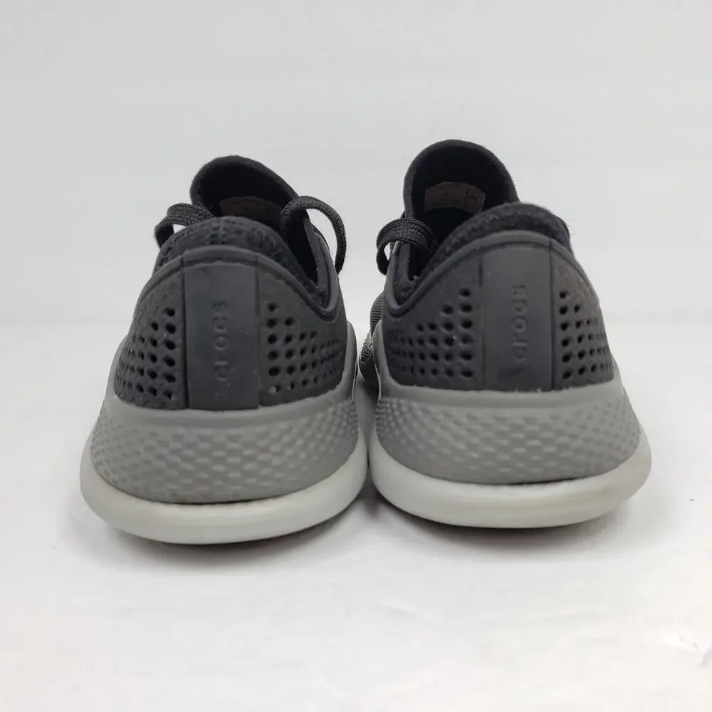 Crocs LiteRide 360 Pacer Womens Size 6 Black Gray Sneaker Shoes 206705